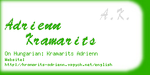 adrienn kramarits business card